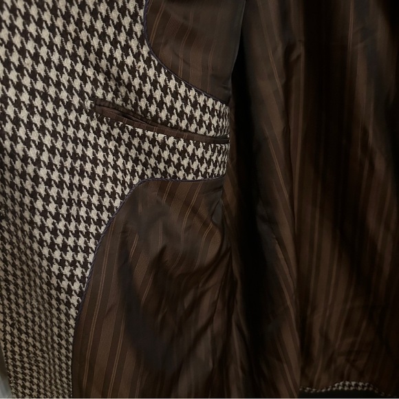 Vintage Venezzi Men's Houndstooth Blazer | Size Medium - Picture 7 of 9